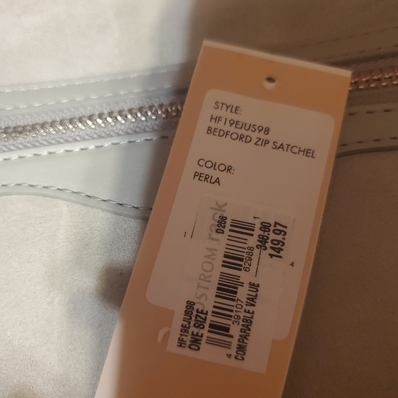 New ☆ Vintage. Rebecca Minkoff Lg. Bedford Satchel Brand New in Perla - Picture 9 of 9